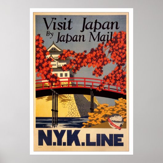 Japan Retro Poster besuchen (Vorne)