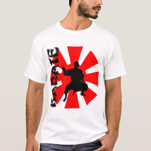 Japan Rising Sun Karate Stage Silhouette T-Shirt