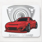 Japan Rotary Mazda RX7 BRAAP Mousepad (Vorne)