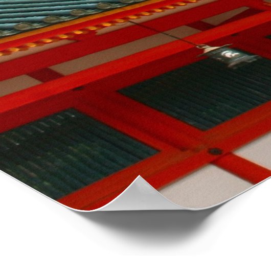 Japan-Rotschrein Poster (Ecke)