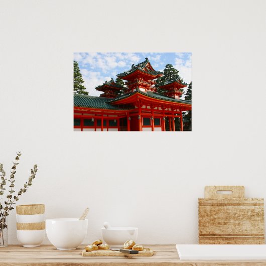 Japan-Rotschrein Poster (Küche)