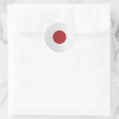 Japan Round-Icon-Flagge Runder Aufkleber (Tasche)