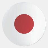 Japan Round-Icon-Flagge Runder Aufkleber (Vorderseite)