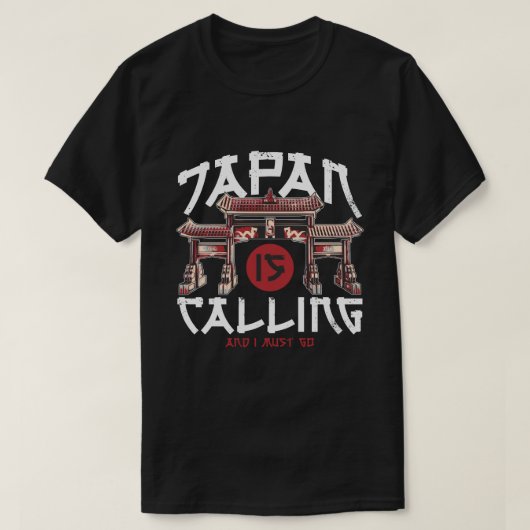 Japan ruft und ich muss gehen, Urlaub lustig T-Shirt (Design vorne)