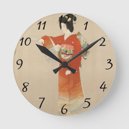 Japan Runde Wanduhr (Vorderseite)