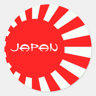 JAPAN RUNDER AUFKLEBER