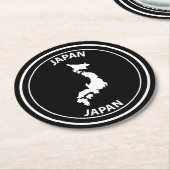 Japan Runder Pappuntersetzer (Angewinkelt)