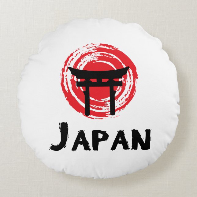 Japan Rundes Kissen (Vorderseite)