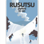 Japan Rusutsu Skiausdruck Aufkleber (Vorderseite)