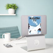 Japan Rusutsu Skiausdruck Aufkleber (Laptop auf Schreibtisch)