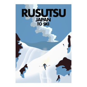 Japan Rusutsu Skiausdruck Fotodruck