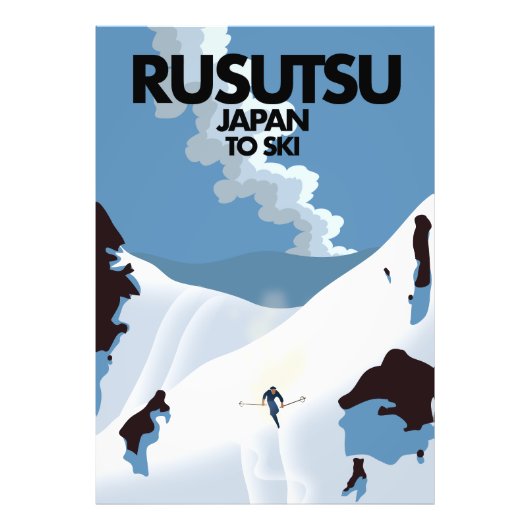 Japan Rusutsu Skiausdruck Fotodruck (Vorne)
