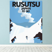 Japan Rusutsu Skiausdruck Leinwanddruck (Insitu (Holzboden))