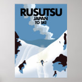 Japan Rusutsu Skiausdruck Poster (Vorne)
