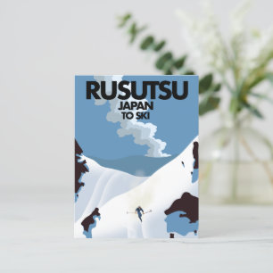 Japan Rusutsu Skidruck  Postkarte