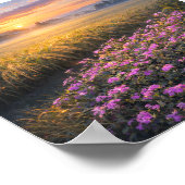 Japan’s Autumn Rice Fields at Sunrise – Art Print Poster (Ecke)