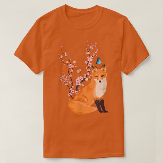 Japan Sakura Cherry Blossom for Kitsune Japanisch T-Shirt (Design vorne)