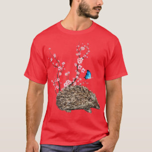 Japan Sakura Cherry Blossom Igel Japanisch T-Shirt