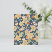 Japan, Sakura, Kimono, Origami, Chiyogami, Blume, Postkarte (Stehend Vorderseite)