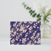 Japan, Sakura, Kimono, Origami, Chiyogami, Blume, Postkarte (Stehend Vorderseite)