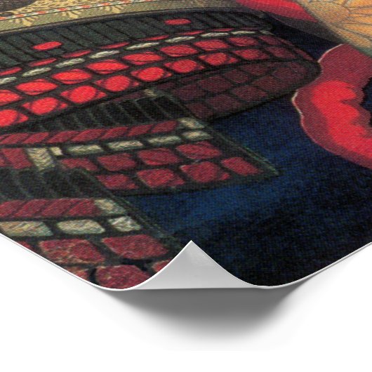 JAPAN SAMURAI BIER WERBUNG c. 1910 Poster (Ecke)