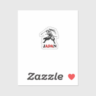Japan Samurai Fußball Fan Sticker