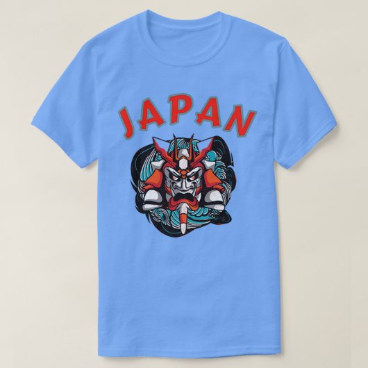 Japan Samurai Mask Graphic (2) T-Shirt (Design vorne)