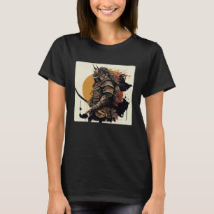 Japan Samurai Retro Vintage Schwert Krieger Japani T-Shirt