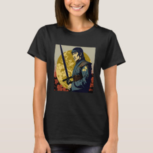 Japan Samurai Retro Vintage Schwert Krieger Japani T-Shirt