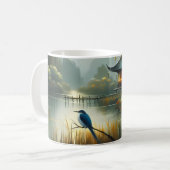 Japan See Vogel 1 - Leinwand Kaffeetasse (Vorderseite Links)