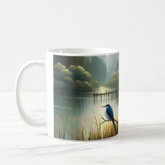 Japan See Vogel 1 - Leinwand Kaffeetasse