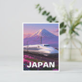 Japan Shinkansen Fuji Travel Postkarte (Stehend Vorderseite)