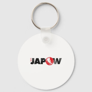 Japan Ski-Shirt Japow Pulverschneeskiing Japanisch Schlüsselanhänger