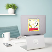 JAPAN, SNOOPY & FRIENDS PEANUTS COMIC postage stam Aufkleber (Laptop auf Schreibtisch)