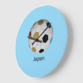 Japan Soccer Große Wanduhr (Winkel)