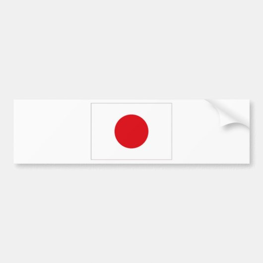 Japan-Staatsflagge Autoaufkleber (Vorne)