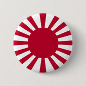 Japan steigende Sonnenflagge Button (Vorderseite)