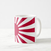 Japan steigende Sonnenflagge Kaffeetasse (VorderseiteRechts)