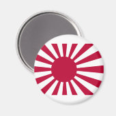 Japan steigende Sonnenflagge Magnet (Vorderseite/Rückseite)