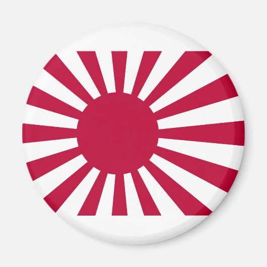 Japan steigende Sonnenflagge Magnet (Vorne)