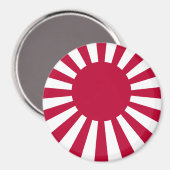 Japan steigende Sonnenflagge Magnet (Vorderseite/Rückseite)
