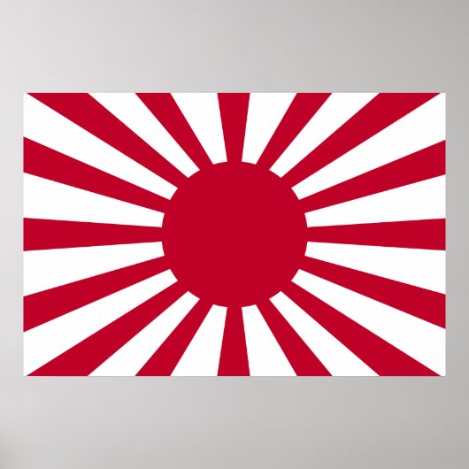 Japan steigende Sonnenflagge Poster (Vorne)