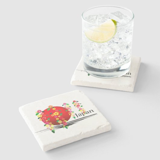 Japan Steinuntersetzer (Seitenansicht)