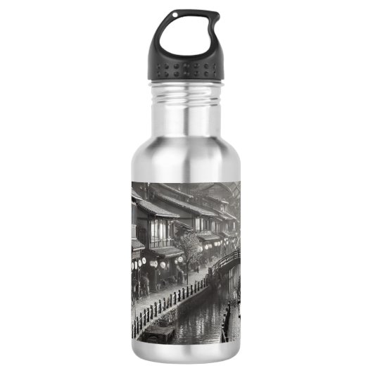 Japan Stil der 90er Jahre Edelstahlflasche (Vorderseite)