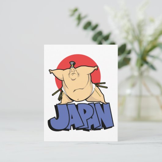 Japan Sumo Postkarte (Stehend Vorderseite)
