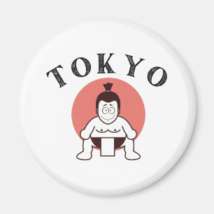 Japan Sumo Tokio - Sohn der Sonne weiß Magnet