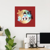 Japan Sumo Tokyo - FIGHTO!!! Bleibe Safe! Poster (Heimbüro)