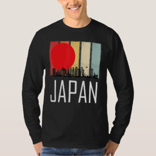 Japan Sunrise Retro Tokyo Skyline mit Tokyo Tower T-Shirt