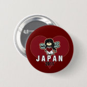 Japan Support Button Little Japanese Fairy (Vorne & Hinten)
