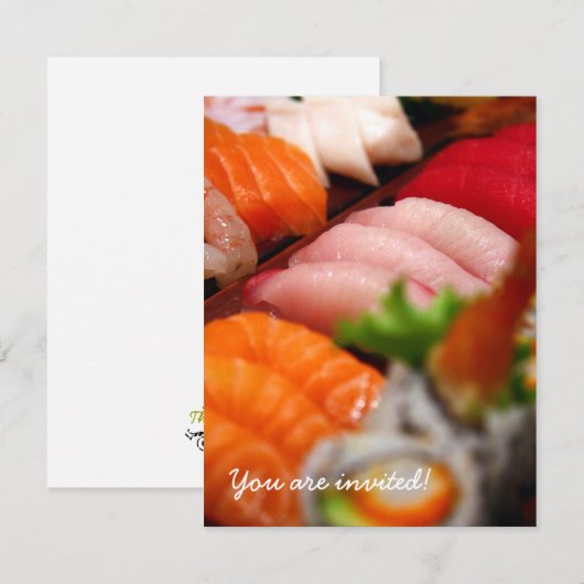 Japan Sushi Collection Einladung (Vorne/Hinten)